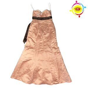 BARI JAY PROM LONG SOFT PINK DRESS